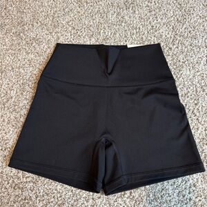 Offline By Aerie Hi-Rise Black Biker Shorts Size M